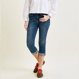 Judy Blue Serenity Mid Rise Capri Jeans 82154